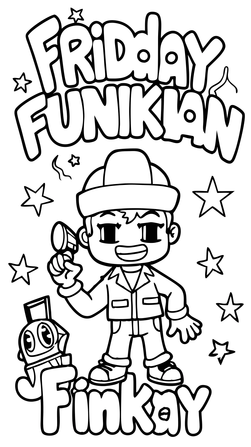 friday night funkin coloring pages